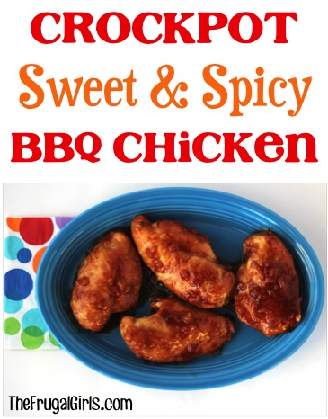 Crockpot Sweet and Spicy Chicken Recipe! {3 Ingredients} - The Frugal Girls