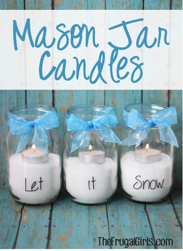 Mason Jar Candles from TheFrugalGirls.com