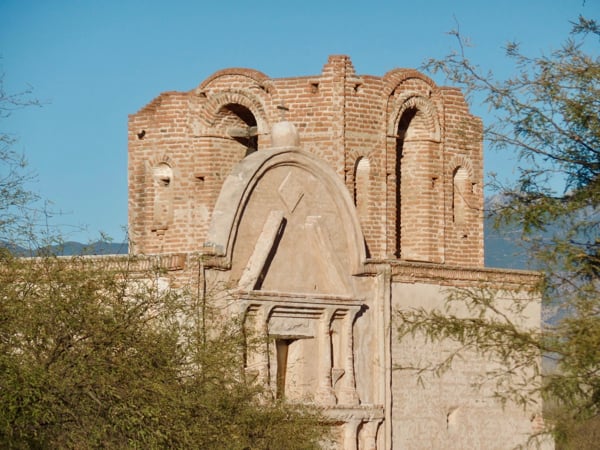 Arches in a brick building.