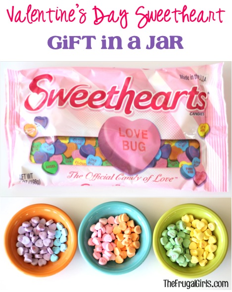 Valentines Day Sweetheart Gift in a Jar