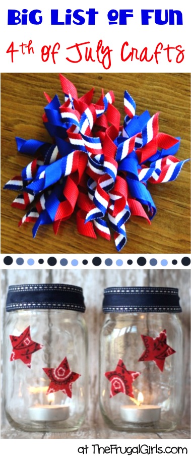 BIG List of Fun 4th of July Crafts from TheFrugalGirls.com