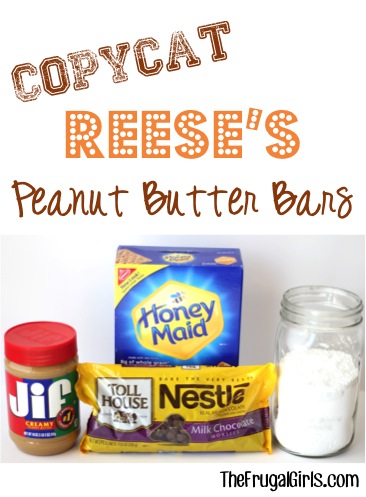 Copycat Reeses Peanut Butter Bar Recipe from TheFrugalGirls.com