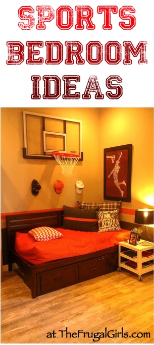 Creative Sports Bedroom Theme Ideas at TheFrugalGirls.com