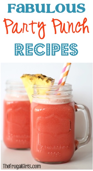 Fabulous Party Punch Recipes from TheFrugalGirls.com