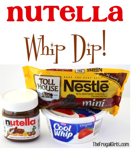 Nutella Whip Dip Recipe at TheFrugalGirls.com