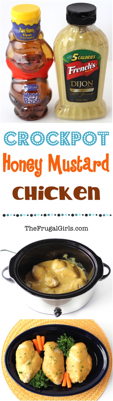 Crockpot Honey Mustard Chicken Recipe - at TheFrugalGirls.com