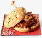 Crockpot Kansas City BBQ Chicken Sandwiches with Bacon