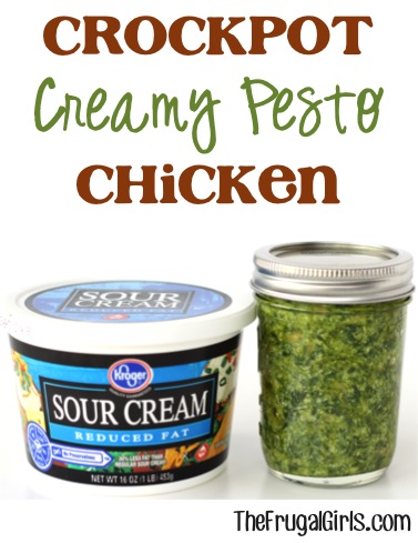 Crockpot Pesto Chicken Recipe at TheFrugalGirls.com