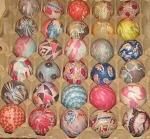 DIY Silk Tie Easter Eggs