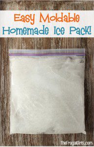 Easy Homemade Ice Pack! (Moldable & Reusable) - The Frugal Girls