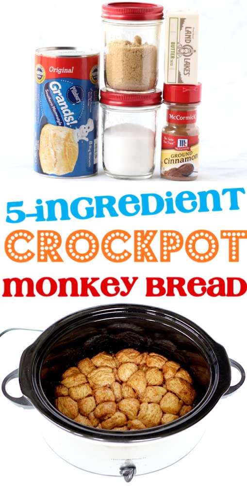 Monkey Bread Recipe with Canned Biscuits Recipe Easy Crockpot Breakfast or Dessert