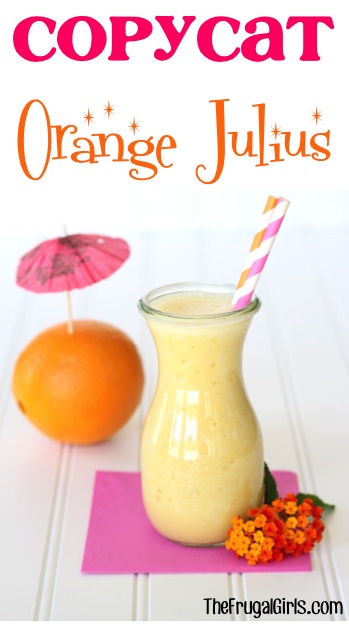 Copycat Orange Julius Recipe from TheFrugalGirls.com