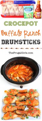 Crockpot Buffalo Ranch Chicken Drumsticks Recipe