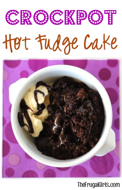 Crockpot Hot Fudge Cake Recipe from TheFrugalGirls.com