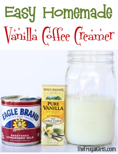 Easy Homemade Vanilla Coffee Creamer