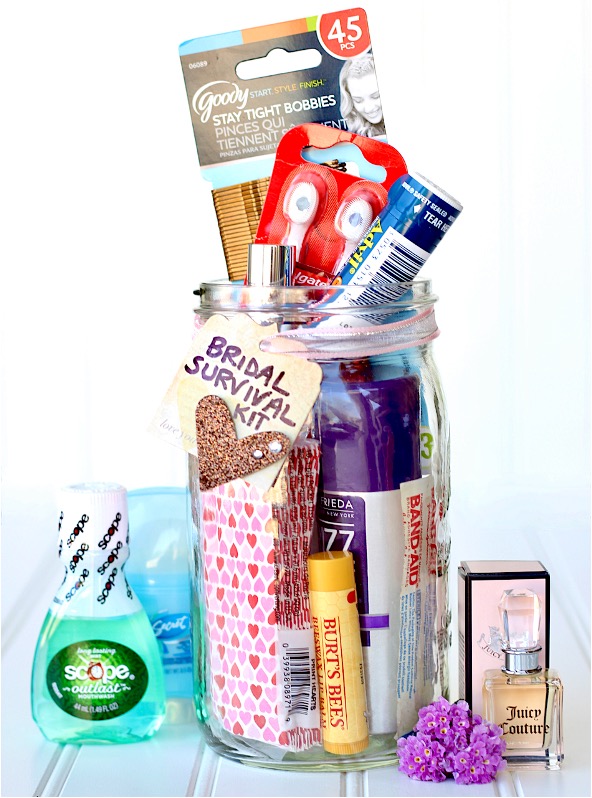 Bridal Survival Kit in a Jar! {Fun Gift for Bride} - The Frugal Girls