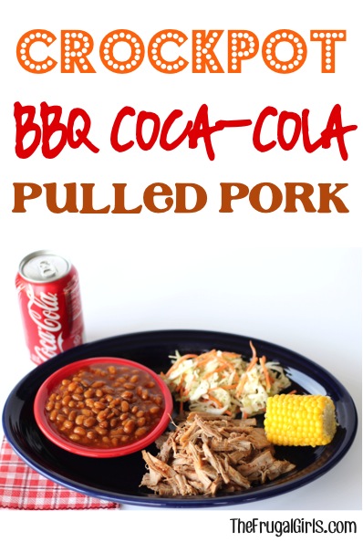 Crockpot BBQ Coca-Cola Pulled Pork Recipe from TheFrugalGirls.com