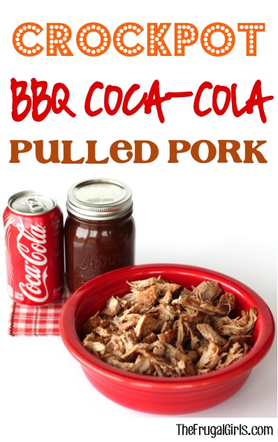 Crockpot Barbecue Coke Pulled Pork Recipe from TheFrugalGirls.com