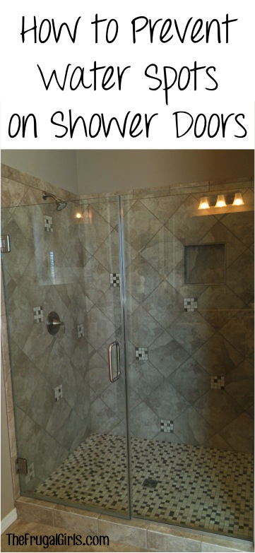 How to Prevent Water Spots on Shower Doors! {2 Clever Tips}