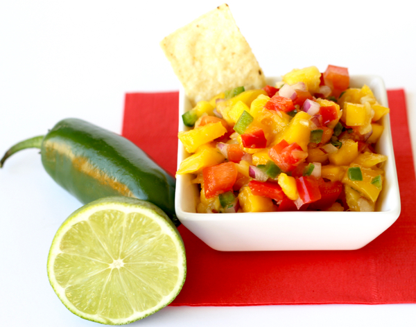 Pineapple Mango Salsa Recipe from TheFrugalGirls.com