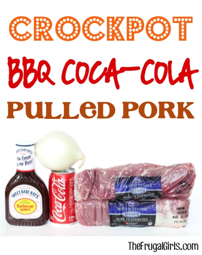 Slow Cooker Barbecue Coke Pulled Pork Recipe from TheFrugalGirls.com