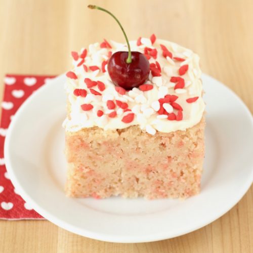 Cherry Chip Cake with Cream Cheese Frosting