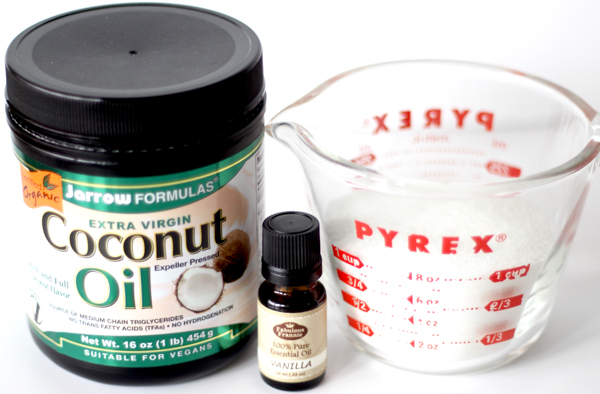 Easy Coconut Oil Sugar Scrub