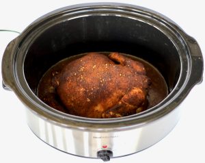 Crockpot BBQ Whole Chicken Recipe! {3 Ingredients} - The Frugal Girls