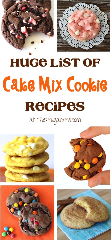 Cake Mix Cookies Recipes at TheFrugalGirls.com