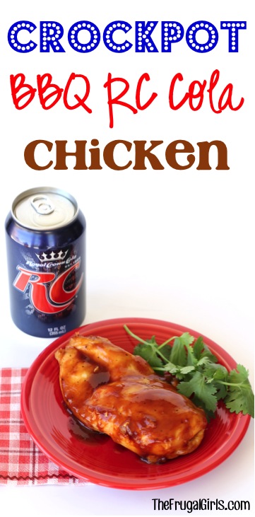 Crockpot BBQ RC Cola Chicken Recipe from TheFrugalGirls.com
