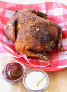 Crockpot BBQ Whole Chicken Recipe! {3 Ingredients} - The Frugal Girls