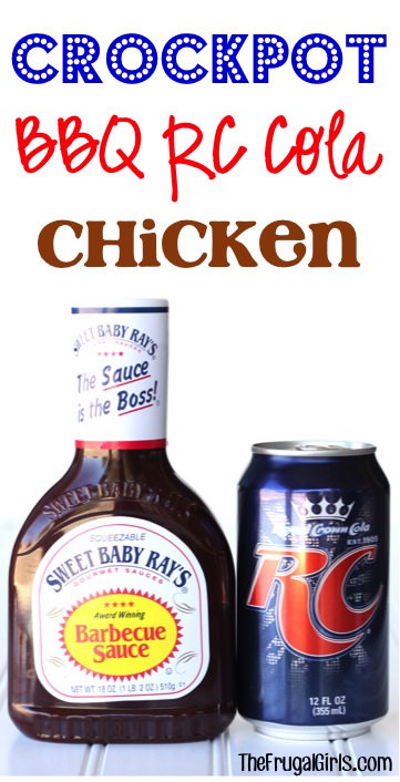 Crockpot Barbecue RC Cola Chicken Recipe from TheFrugalGirls.com