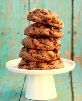 German Chocolate Cake Mix Cookies Recipe at TheFrugalGirls.com