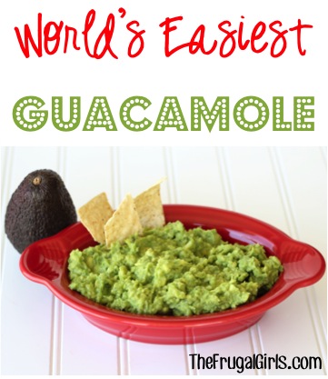 Best Guacamole Recipe - The Worlds Easiest Guacamole Recipe at TheFrugalGirls.com