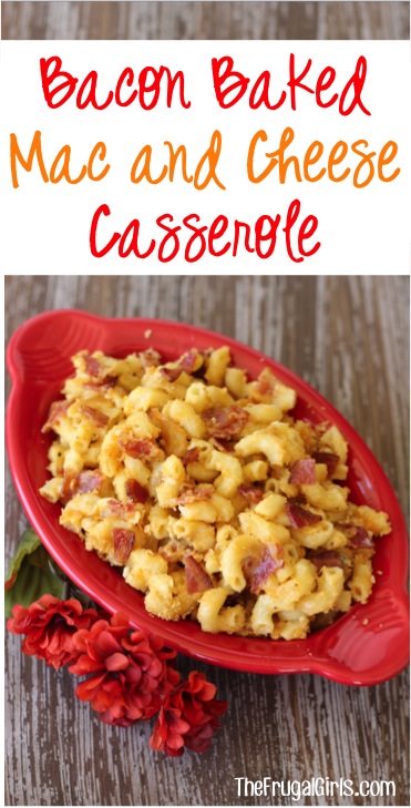 Easy Cheesy Bacon Macaroni Casserole Recipe Recipe from TheFrugalGirls.com