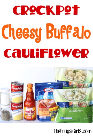 Crockpot Buffalo Cauliflower Recipe - from TheFrugalGirls.com