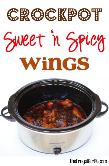 Crockpot Sweet and Spicy Wings Recipe - from TheFrugalGirls.com