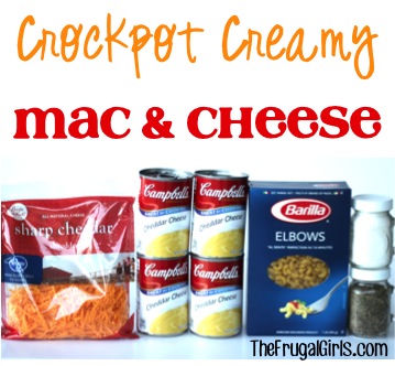 Crockpot Creamy Mac and Cheese Recipe at TheFrugalGirls.com