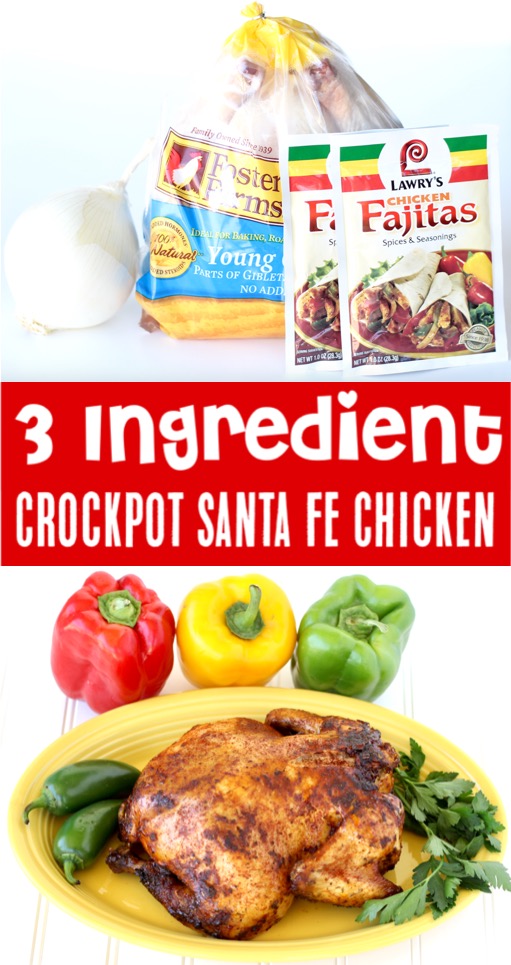 Whole Chicken Recipes - Easy Crockpot Santa Fe Chicken Recipe