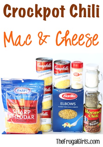 Crockpot Chili Macaroni and Cheese Recipe - from TheFrugalGirls.com