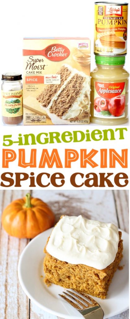 Pumpkin Spice Cake Recipe! {5 Ingredients} - The Frugal Girls