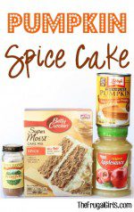 Easy Pumpkin Spice Cake from The Frugal Girls