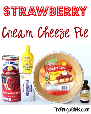 Strawberry Cream Cheese Pie Recipe - at TheFrugalGirls.com