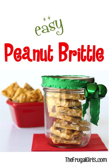 Easy Peanut Brittle Gift in a Jar from TheFrugalGirls.com