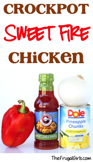Crockpot Sweet Fire Chicken Recipe from TheFrugalGirls.com
