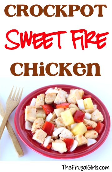 Crockpot Sweet Fire Chicken Recipe - from TheFrugalGirls.com