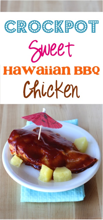 Crockpot Sweet Hawaiian Barbecue Chicken Recipe from TheFrugalGirls.com