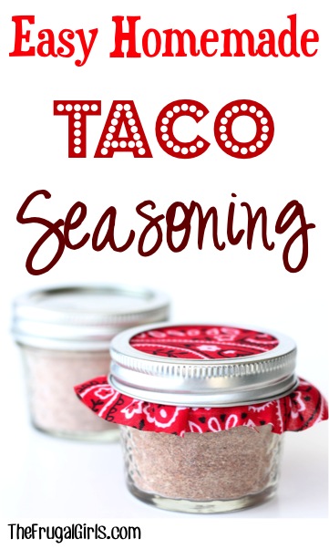 Easy Taco Seasoning Recipe {Just 6-Ingredients} from TheFrugalGirls.com
