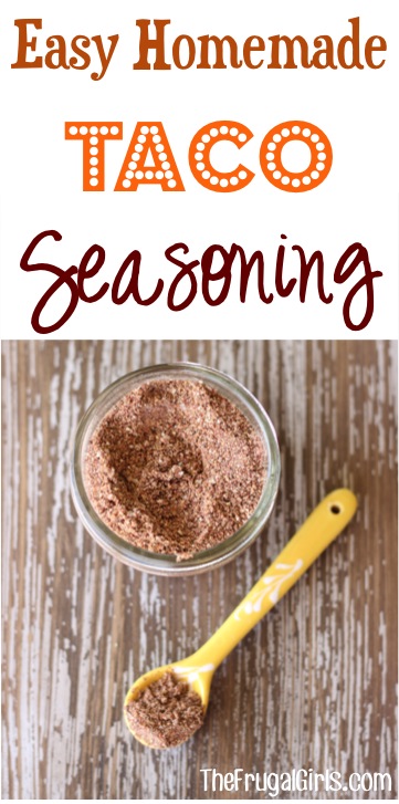 Easy Homemade Taco Seasoning Recipe - from TheFrugalGirls.com