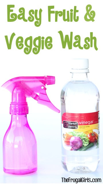 Fruit and Veggie Wash Tip from TheFrugalGirls.com